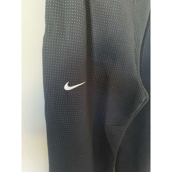 Nike Flare High Rise Polka Dot Pocket Casual Sweatpants Black White Size XL - Picture 8 of 11